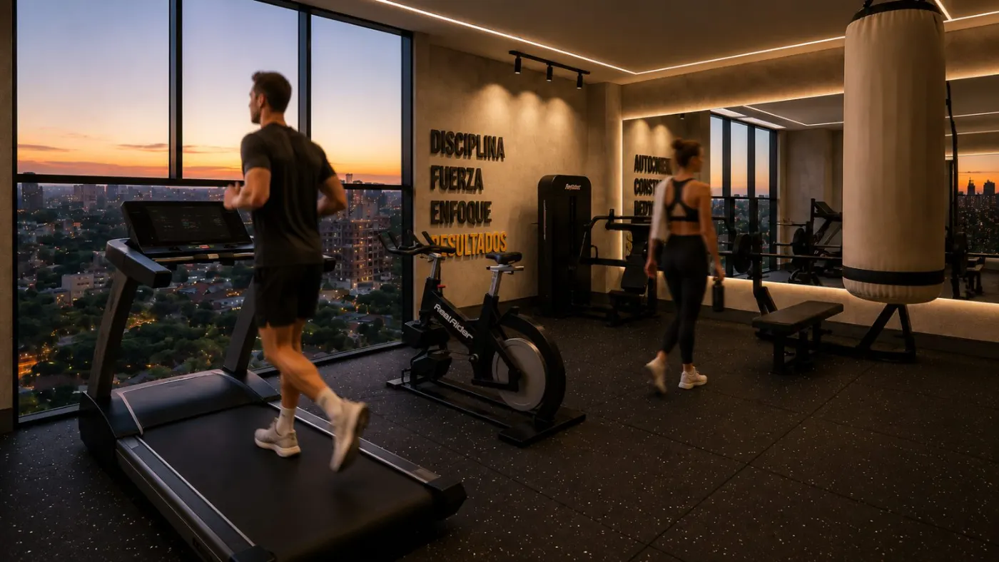 Gimnasio equipado